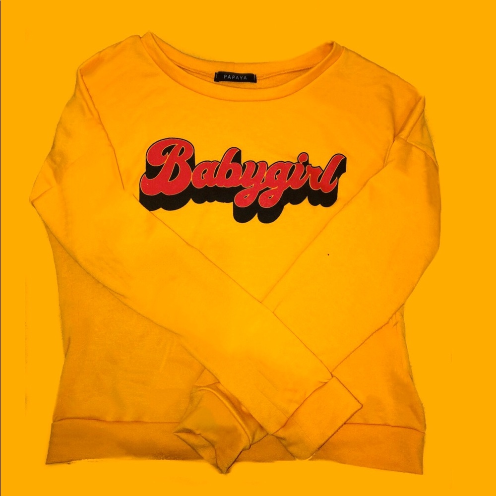 Yellow BabyGirl sweater